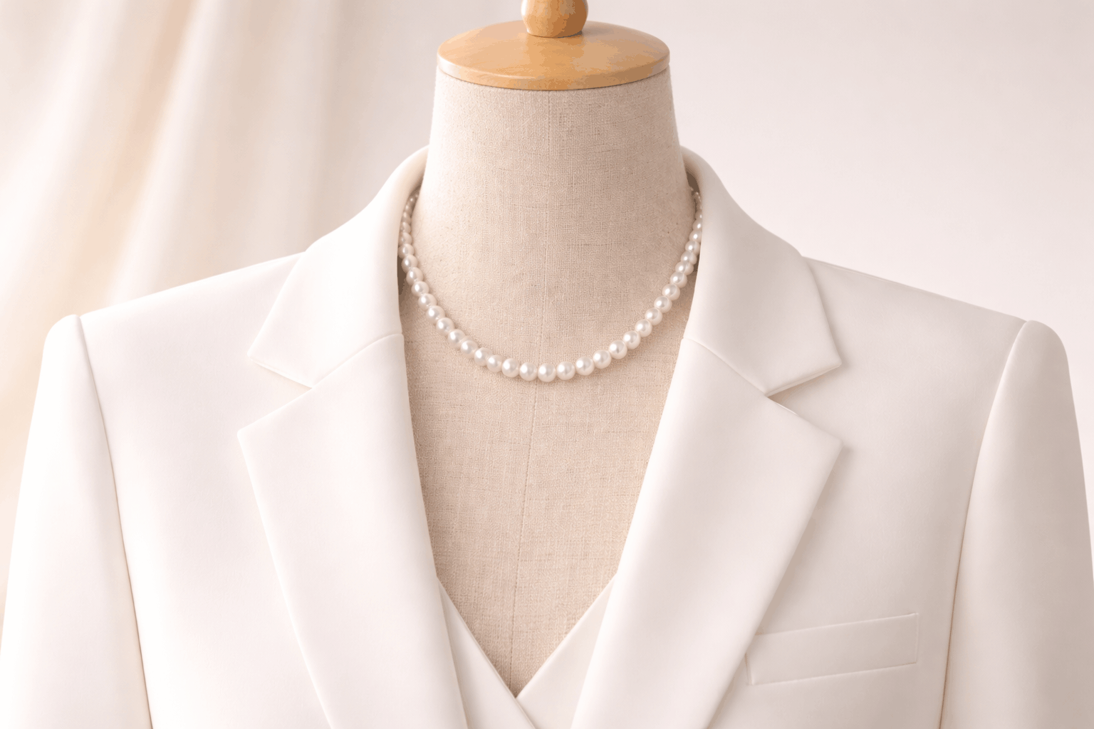 pearlsonly-blog-113-image-2-pearl - Hvid blazer med perlekæder - Perlesmykker - pearlsonly