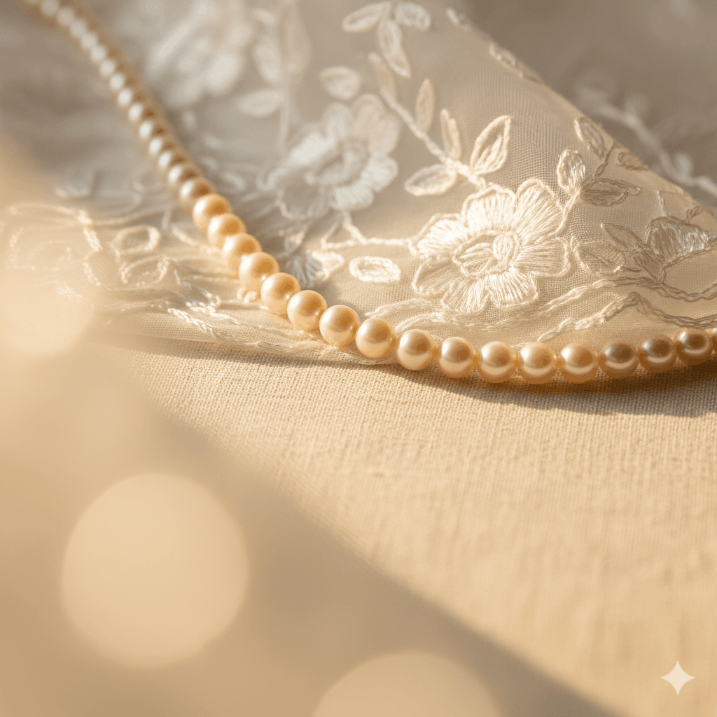02. Tone-on-tone-reglen – Matche dine perlesmykker med stoffet