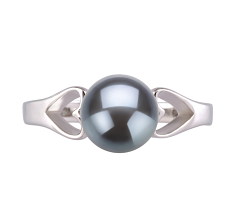 6-7mm Ferskvand Ring in Jessica Farvet sort