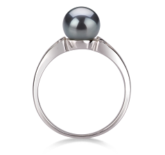 6-7mm Ferskvand Ring in Jessica Farvet sort