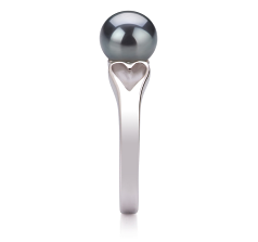 6-7mm Ferskvand Ring in Jessica Farvet sort