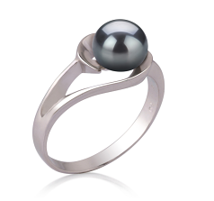 6-7mm Ferskvand Ring in Klare Farvet sort