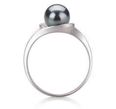 6-7mm Ferskvand Ring in Klare Farvet sort