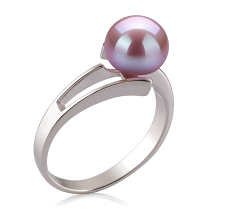 7-8mm Ferskvand Ring in Jenna Lavendel