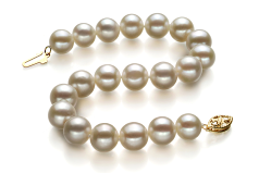 8.5-9mm Ferskvand Armbånd in Hvid