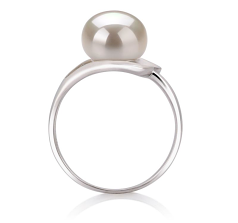 9-10mm Ferskvand Ring in Sadie Hvid
