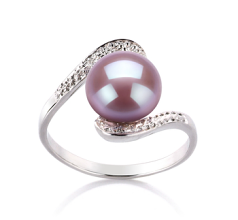 9-10mm Ferskvand Ring in Chantel Lavendel