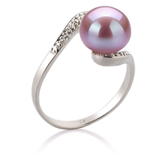 9-10mm Ferskvand Ring in Chantel Lavendel