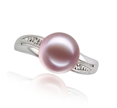 9-10mm Ferskvand Ring in Caroline Lavendel