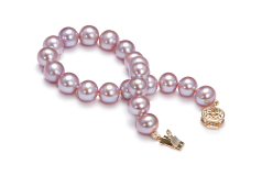8.5-9.5mm Ferskvand Armbånd in Lavendel