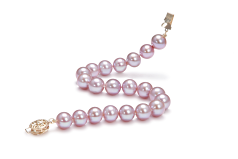 8.5-9.5mm Ferskvand Armbånd in Lavendel