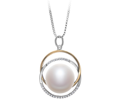 12-13mm Ferskvand Vedhæng in Judith Hvid