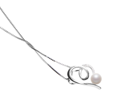 5-6mm Ferskvand Vedhæng in Coco Hvid