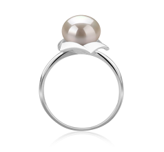 8-9mm Ferskvand Ring in Anais Hvid