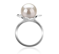10-11mm Ferskvand Ring in Billy Hvid