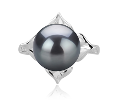 10-11mm Tahitisk Ring in Billy Sort