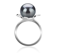10-11mm Tahitisk Ring in Billy Sort