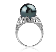 12-13mm Tahitisk Ring in Alva Sort