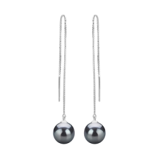 8-9mm Ferskvand Ørering sæt in Dottie Sort