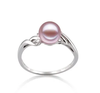 6-7mm Ferskvand Ring in Andrea Lavendel