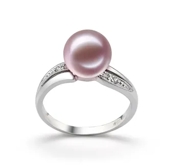 9-10mm Ferskvand Ring in Caroline Lavendel