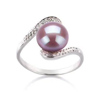 9-10mm Ferskvand Ring in Chantel Lavendel
