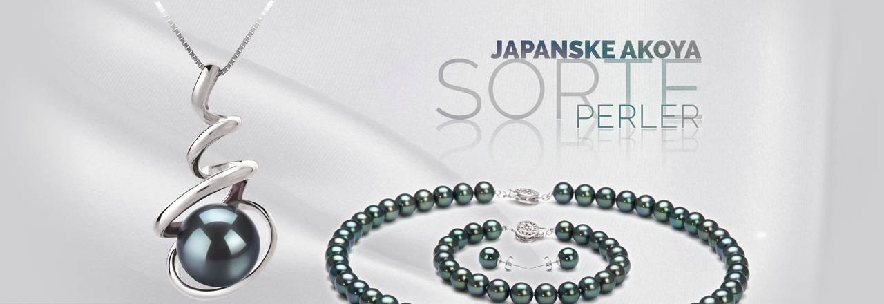 PearlsOnly Sorte japanske Akoya perler