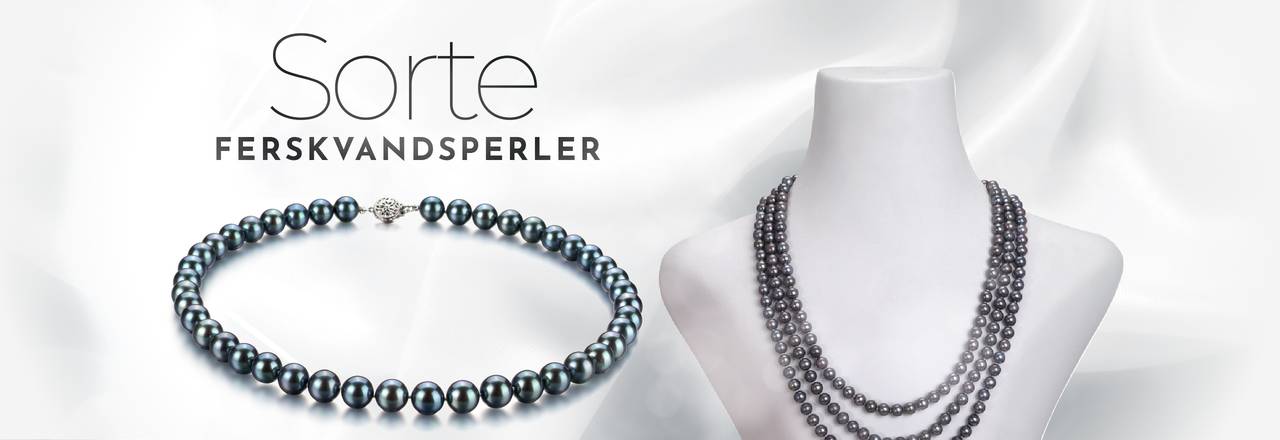 PearlsOnly Sorte perle halskæder