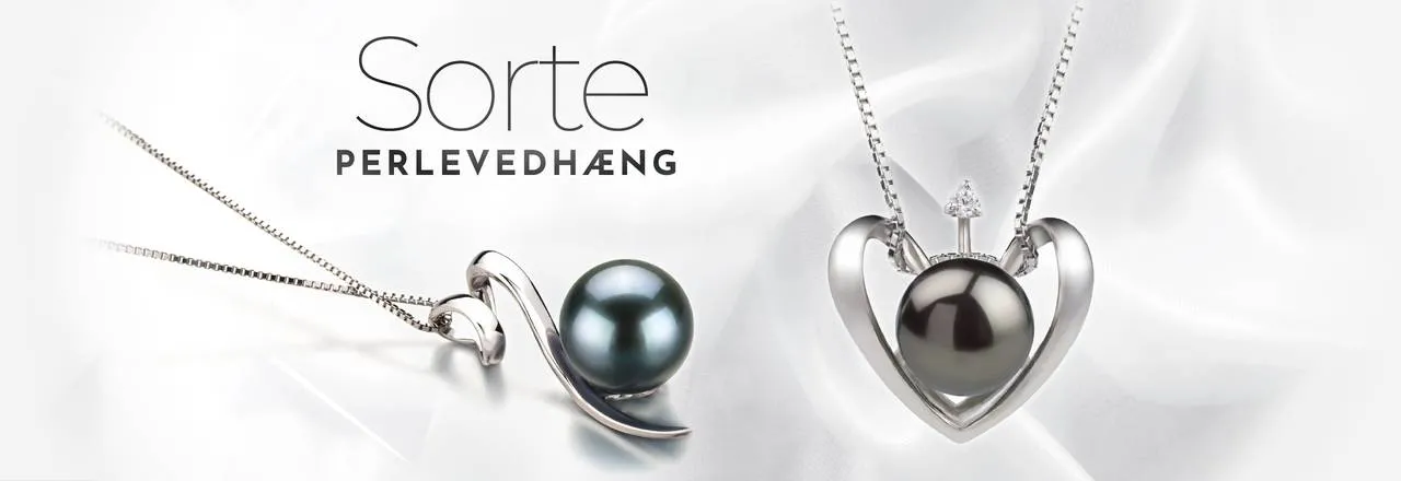 PearlsOnly Sorte perle vedhæng